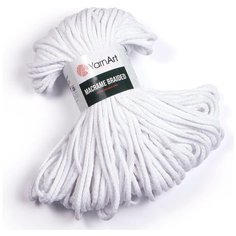 Пряжа YarnArt Macrame Braided, №751 белый Рукоделие