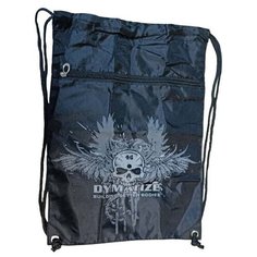 Мешок для обуви черный с карманом на молнии Нет бренда