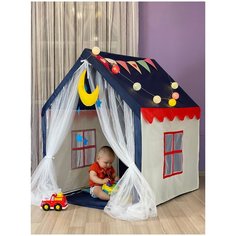 Вигвам детская палатка игровой комплекс домик индеец для детей подарок мальчику девочке походный Zoola
