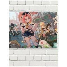 Картина по номерам Игра Gensgin Impact (Паймон, Венти, Делюк, Джинн, Синьора) - 8041 Г 30x40