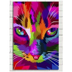 Картина по номерам Красочный Кот (Животные, МиМиМи) - 8061 В 60x40