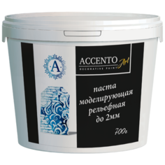Паста моделирующая рельефная до 2мм ACCENTOART акриловая, художественная для творчества 700г