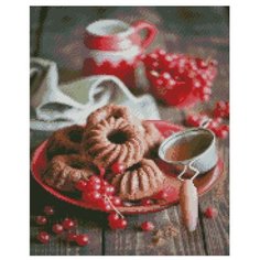 Алмазная мозаика на подрамнике 40x50 см / круглые стразы / Натюрморт Noname