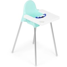 Пластиковый стульчик для кормления, голубой Alternativa
