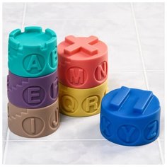Набор игрушек для игры в ванне «Пирамидка», 6 шт(В наборе1шт.)