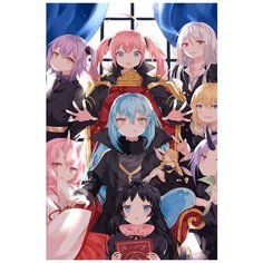 Картина по номерам на холсте Аниме Слизь 5562 40x60