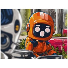 Картина по номерам на холсте Сериал Любовь Смерть и Роботы 5246 40х30