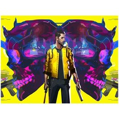 Картина по номерам на холсте киберпанк cyberpunk 2077 - 2104