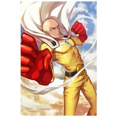 Картина по номерам на холсте Аниме ванпанчмен 5158 40x60