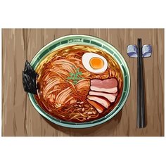 Картина по номерам на холсте еда из аниме - 19