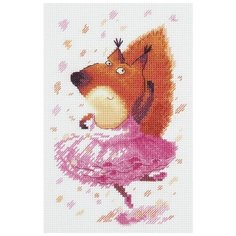 Набор для вышивания Klart "Белочка-балерина", 11,5x17,5 см