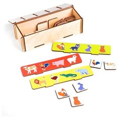 Развивающая игрушка Лесная мастерская Изучаем животных 4276015, разноцветный