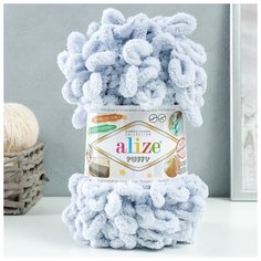 ALIZE Пряжа "Puffy" 100 % микрополиэстер 9м/100г (416 серый)