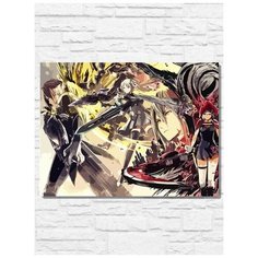 Картина по номерам на холсте игра God Eater 2 Rage Burst (PS, Xbox, PC, Switch) - 11177 Г 30x40