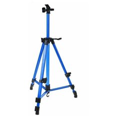 Мольберт телескопический, тренога, металлический, синий, размер 51-153 см Calligrata