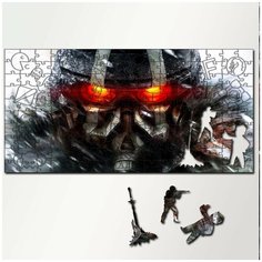 Пазл из дерева с фигурками, 230 деталей, 46х23 см игры Killzone 3 Move Compatible - 5209 Puzzle Wood