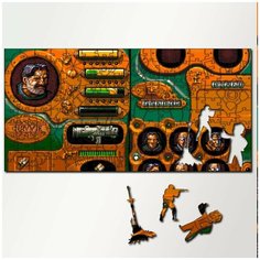 Пазл из дерева с фигурками, 230 деталей, 46х23 см игры Soldiers Of Fortune - 5578 Puzzle Wood