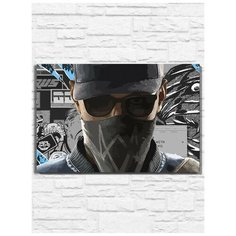 Картина по номерам на холсте игра watchdogs - 9688 Г 30x40