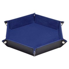 Лоток для кубиков MTGTRADE темно-синий шестиугольный большой 23х23см