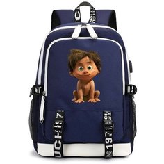 Рюкзак Хороший Динозавр (The Good Dinosaur) синий с USB-портом №1 Noname