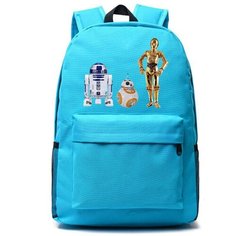 Рюкзак Звёздные войны (Star Wars) голубой №8 Noname