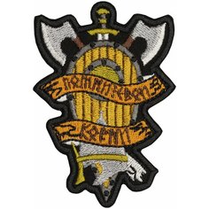 Нашивка "помни свои корни" (шеврон, патч, декор, аппликация, заплатка) на липучке Velcro на одежду Сибирская вышивальная фабрика