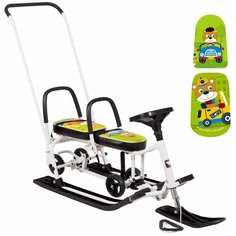 Снегокат Барс 507 Twins Baby Wheel, Мишка Bars