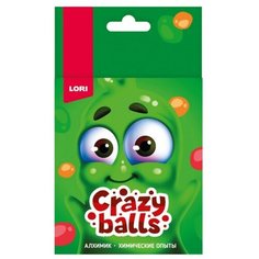 Химические опыты. Crazy Balls "Оранжевый, зелёный и сиреневый шарики" Оп-102 Lori