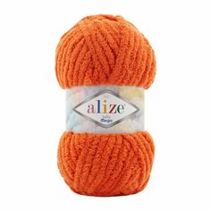 Пряжа ALIZE Softy mega, Alize, оранжевый - 06, 100% микрополиэстер, 5 мотков, 100 г, 70 м.