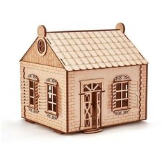 Деревянный конструктор, кукольный домик Wood Trick Деревенский домик