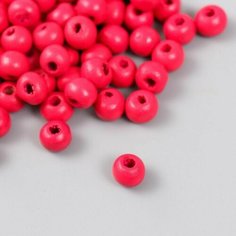 Бусины для творчества дерево "Черешня" d-0,8 см, набор 20 гр Нет бренда