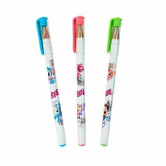 Набор шариковых ручек 3 шт Синие чернила ZOOBLES Action!