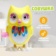 Игрушка заводная «Сова», цвета микс Россия