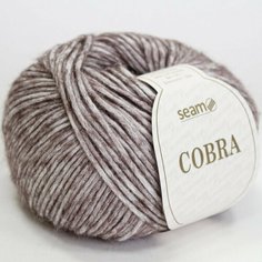 Пряжа Seam Cobra Сеам Кобра 14, 70% хлопок 21% мериносовая шерсть 9% альпака, 50 г, 100 м, 5 мотков.