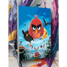 Картина по номерам Энгри Бердс Злые Птицы Angry Birds Ред Круто красим
