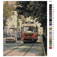 Картина по номерам W-25 "Городской пейзаж" 40х50 Brushes Paints