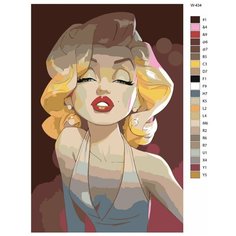 Картина по номерам W-434 "Мэрилин Монро" 40x60 Brushes Paints