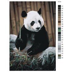 Картина по номерам X-312 "Панда" 50x70 Brushes Paints