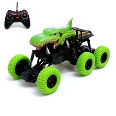 Джип радиоуправляемый DINO, 1:16, 4WD, работает от аккумулятора, цвет зелёный Noname