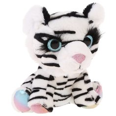 Мягкая игрушка Fluffy Family Тигрёнок, 16 см, белый/черный