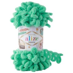Пряжа "Puffy" 100 % микрополиэстер 9м/100г (741 мята) Alize