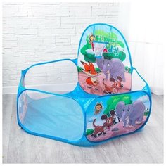 Палатка детская игровая - сухой бассейн для шариков "Зверята" без шаров Нет бренда