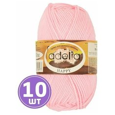 Пряжа Adelia HAPPY (08), розовый, 10 шт. по 50 г