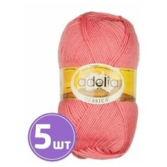 Пряжа Adelia JESSICA (24), темно-розовый, 5 шт. по 100 г