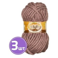 Пряжа Adelia FAST (08), коричневый, 3 шт. по 150 г
