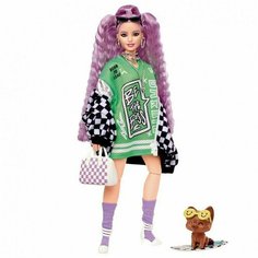 Кукла Mattel Barbie Экстра в гоночной куртке HHN10