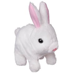 Интерактивная мягкая игрушка ABtoys Счастливые друзья, Кролик, PT-01797, белый