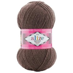Пряжа Alize Superwash Comfort Socks, 75 % шерсть, 25 % полиамид, 100 г, 420 м, 5 шт., 844 коричневый