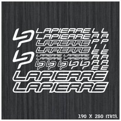 Комплект стикеров на велосипед "LAPIERRE 3", зеленый Нет бренда