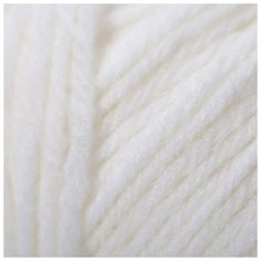 Пряжа "Детский каприз" 50%мериносовая шерсть, 50% фибра 225м/50гр (01-Белый) , 5 шт. Пехорка